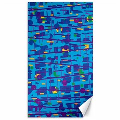 Blue Decorative Art Canvas 40  X 72  