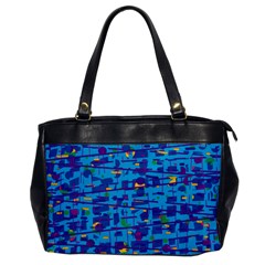 Blue Decorative Art Office Handbags