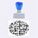 Blue decorative art Rubber Oval Stamps 1.88 x1.37  Stamp