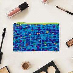 Blue Decorative Art Cosmetic Bag (xs)