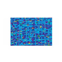 Blue Decorative Art Satin Wrap