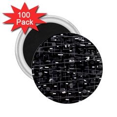 Simple Gray 2 25  Magnets (100 Pack) 