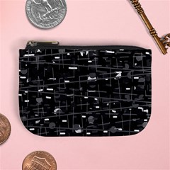 Simple Gray Mini Coin Purses by Valentinaart