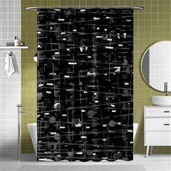 Simple Gray Shower Curtain 48  X 72  (small) 