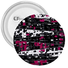 Magenta, White And Gray Decor 3  Buttons