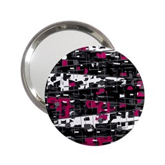 Magenta, White And Gray Decor 2 25  Handbag Mirrors