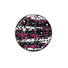 Magenta, White And Gray Decor Hat Clip Ball Marker (10 Pack)