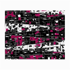 Magenta, White And Gray Decor Small Glasses Cloth