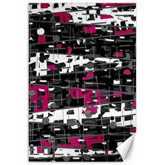 Magenta, White And Gray Decor Canvas 20  X 30  