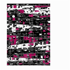 Magenta, White And Gray Decor Large Garden Flag (two Sides)