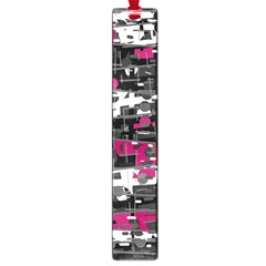 Magenta, White And Gray Decor Large Book Marks