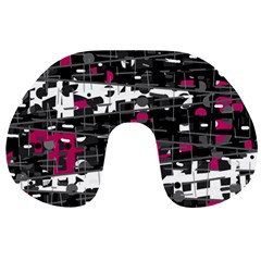 Magenta, White And Gray Decor Travel Neck Pillows