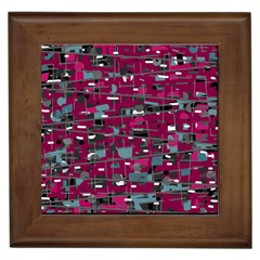 Magenta Decorative Design Framed Tiles