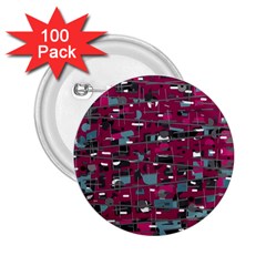 Magenta Decorative Design 2 25  Buttons (100 Pack)  by Valentinaart