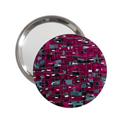 Magenta Decorative Design 2 25  Handbag Mirrors