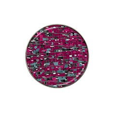 Magenta Decorative Design Hat Clip Ball Marker by Valentinaart