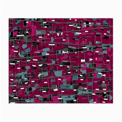 Magenta Decorative Design Small Glasses Cloth