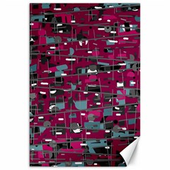 Magenta Decorative Design Canvas 20  X 30   by Valentinaart