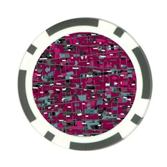 Magenta Decorative Design Poker Chip Card Guards by Valentinaart