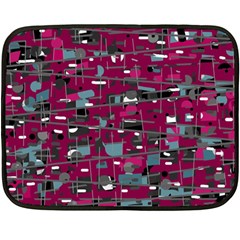 Magenta Decorative Design Fleece Blanket (mini)