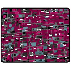 Magenta Decorative Design Fleece Blanket (medium) 