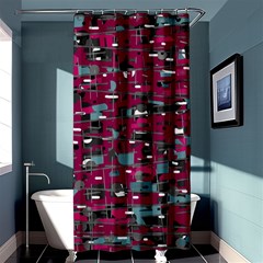 Magenta Decorative Design Shower Curtain 36  X 72  (stall) 