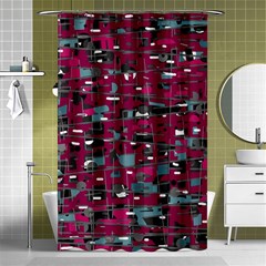 Magenta Decorative Design Shower Curtain 48  X 72  (small)  by Valentinaart