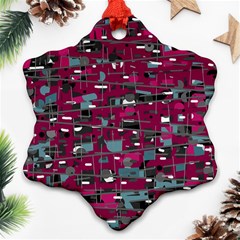 Magenta Decorative Design Ornament (snowflake) 