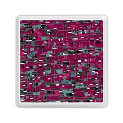 Magenta Decorative Design Memory Card Reader (square) 