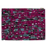 Magenta decorative design Cosmetic Bag (XXL)  Back