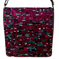 Magenta Decorative Design Flap Messenger Bag (s) by Valentinaart