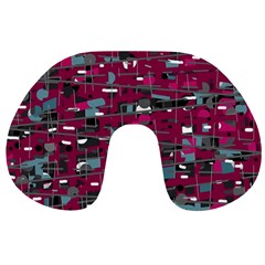 Magenta Decorative Design Travel Neck Pillows