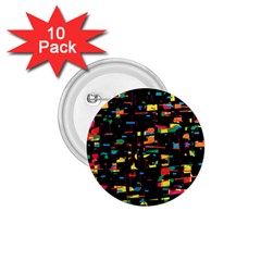 Playful Colorful Design 1 75  Buttons (10 Pack)