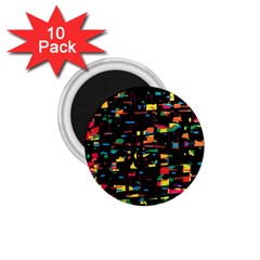 Playful Colorful Design 1 75  Magnets (10 Pack)  by Valentinaart