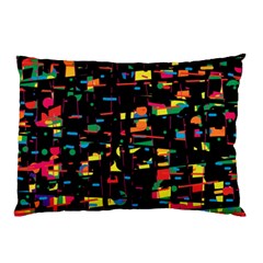 Playful Colorful Design Pillow Case by Valentinaart