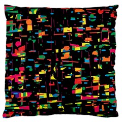 Playful Colorful Design Large Cushion Case (one Side)