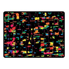 Playful Colorful Design Double Sided Fleece Blanket (small) 