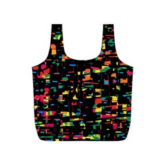 Playful Colorful Design Full Print Recycle Bags (s)  by Valentinaart