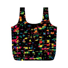 Playful Colorful Design Full Print Recycle Bags (m)  by Valentinaart