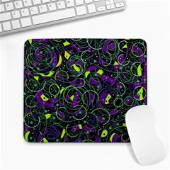 Purple And Yellow Decor Large Mousepads by Valentinaart