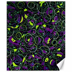 Purple And Yellow Decor Canvas 8  X 10 