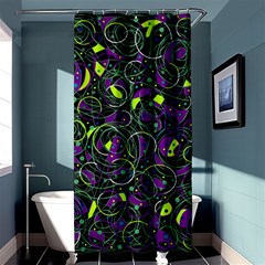 Purple And Yellow Decor Shower Curtain 36  X 72  (stall)  by Valentinaart