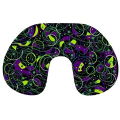 Purple And Yellow Decor Travel Neck Pillows