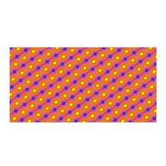 Vibrant Retro Diamond Pattern Satin Wrap