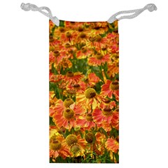 Helenium Flowers And Bees Jewelry Bags by GiftsbyNature