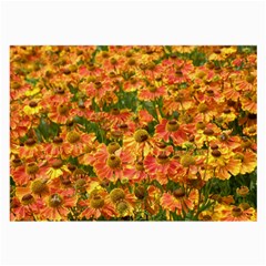 Helenium Flowers And Bees Large Glasses Cloth (2-side) by GiftsbyNature