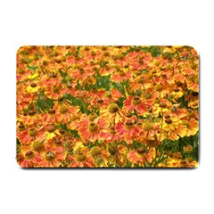 Helenium Flowers And Bees Small Doormat  by GiftsbyNature