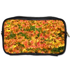 Helenium Flowers And Bees Toiletries Bags by GiftsbyNature