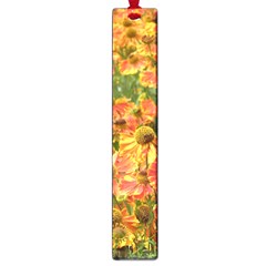 Helenium Flowers And Bees Large Book Marks by GiftsbyNature