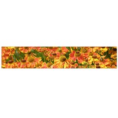 Helenium Flowers And Bees Flano Scarf (large)